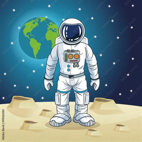 imagen de un astronauta animada