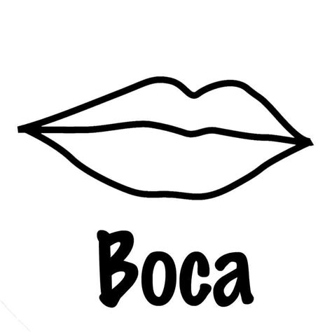 imagen para colorear una boca