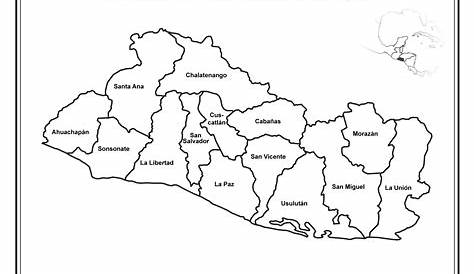 El Salvador Map Coloring Page - Free Printable Coloring Pages for Kids