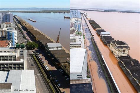 imagens antes e depois rio grande do sul