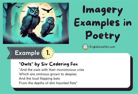 imagery meaning and examples for students