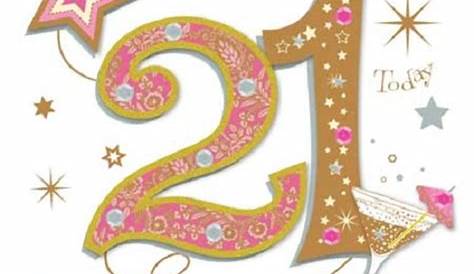 Happy 21st Birthday - Cliparts.co
