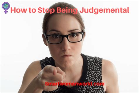 Avoid being judgmental
