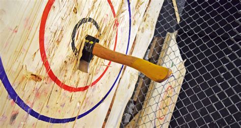 images of axe throwing