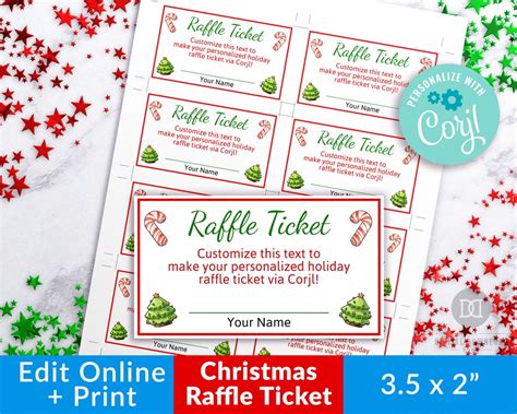 images of christmas raffle tickets