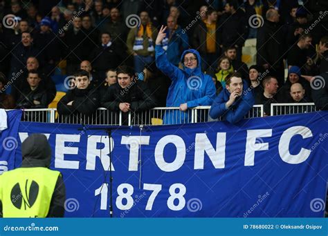 images of everton fans in europe
