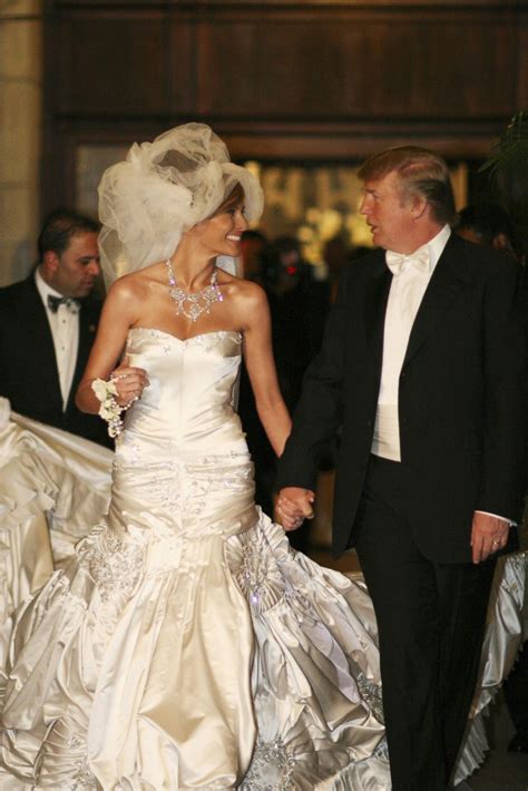 images of melania and donald trump wedding