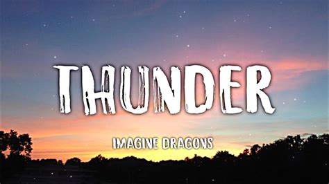 imagine dragons thunder letra