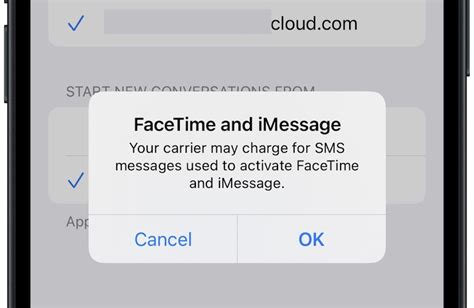 imessage and facetime activation error