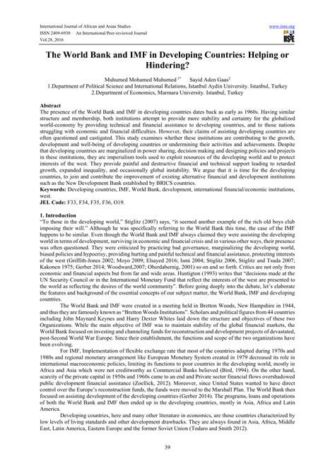 imf helping developing countries