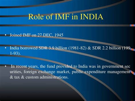 imf information