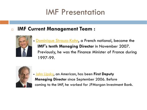imf powerpoint presentation