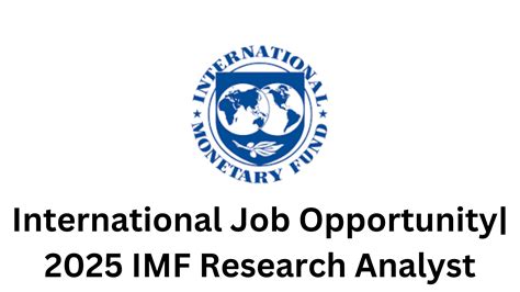 imf research analyst