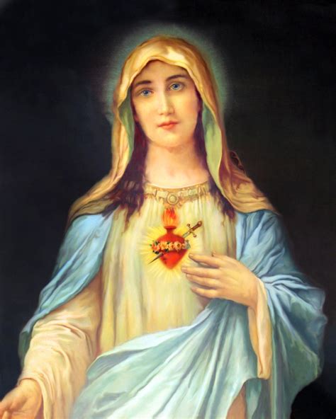 immaculate heart of mary print
