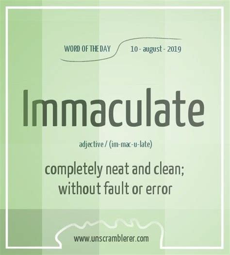 immaculate synonym for immaculate