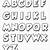 immagini di lettere dell'alfabeto da colorare