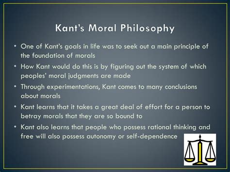 immanuel kant's moral philosophy