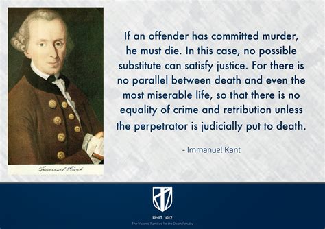immanuel kant death penalty quote