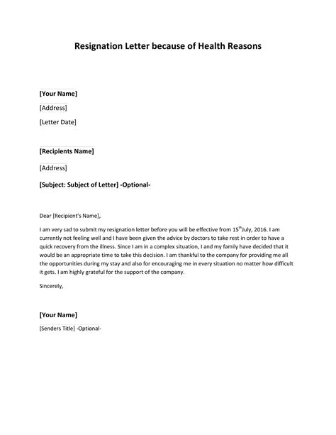 FREE 8+ Sample Resignation Letters for Personal Reasons in PDF MS