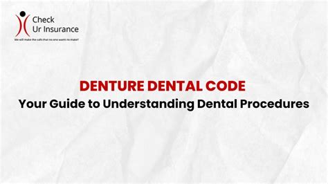 Immediate Denture Ada Code
