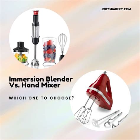 Immersion Blender Vs Handheld Mixer