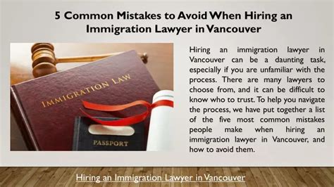 immigration lawyer avoid errors