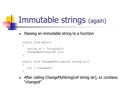 Immutable Strings By Default