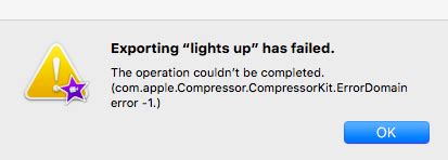 imovie export failed absolute frame
