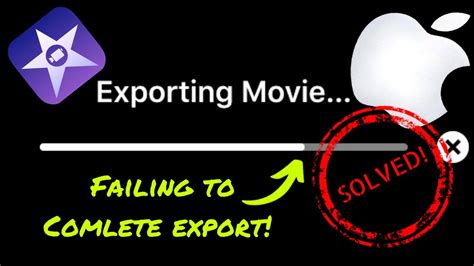 imovie export failed ipad