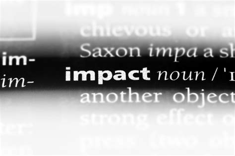 impact dictionary meaning