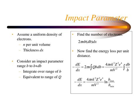 Impact Parameter Unit
