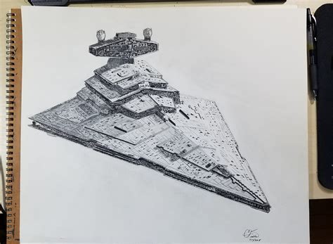 imperial star destroyer drawing