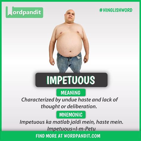 Impetuous Meaning Malayalam
