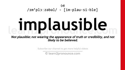 implausible definition simple