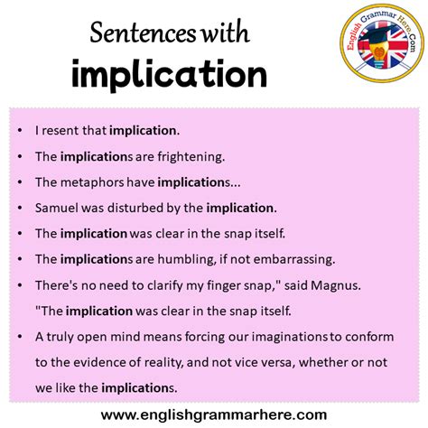 implication in a sentence