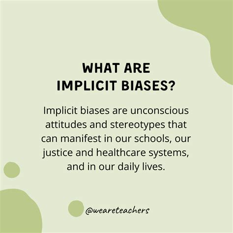 implicit bias in education examples