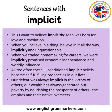 implicit example sentence