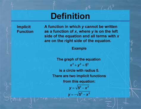 implicit function definition and examples