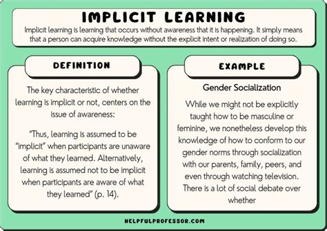 implicit learning examples in real life