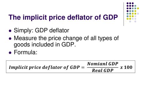 implicit price deflator formula