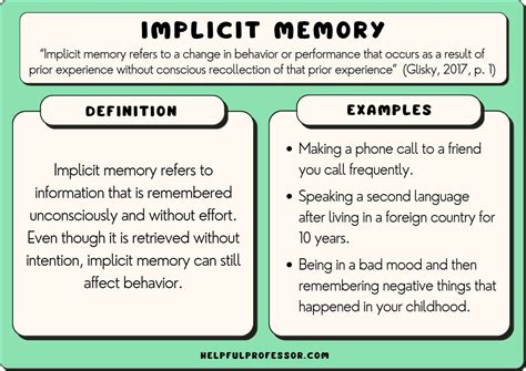 implicit procedural memory examples