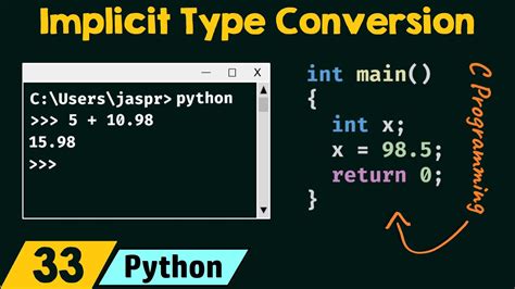 implicit type conversion in python with example