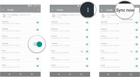 import contacts from gmail android