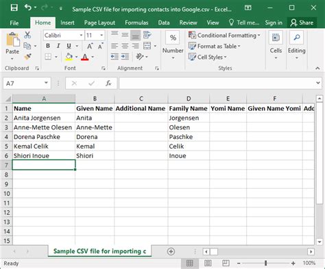 import contacts gmail csv template