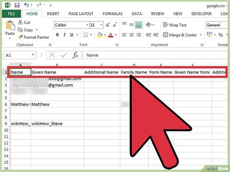 import csv file to gmail contacts