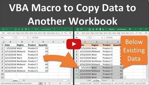 import data from another workbook excel vba