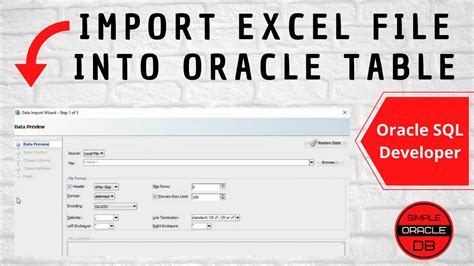 import data from excel file to oracle table using pl sql developer