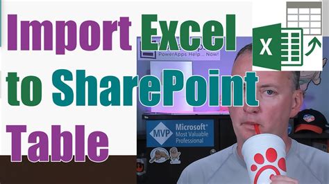 import excel to sharepoint list power apps