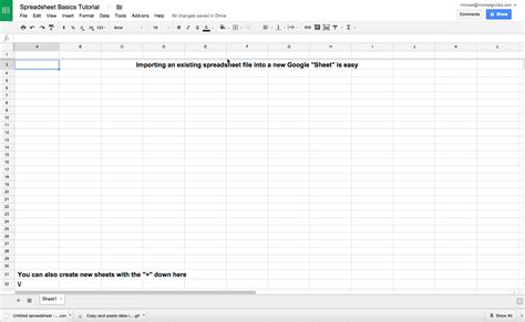 import excel workbook into google sheets