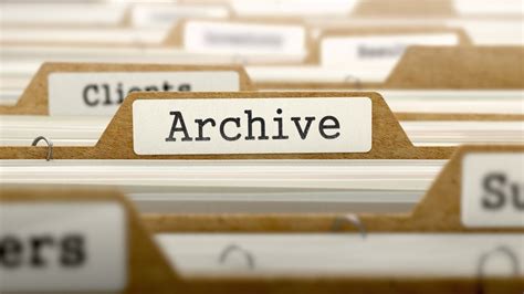 importance of archiving records